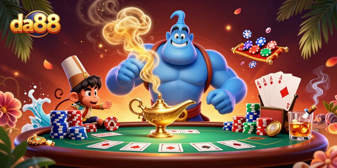 Enjoy thrilling poker action at da88 with vibrant casino characters and rich gaming elements.