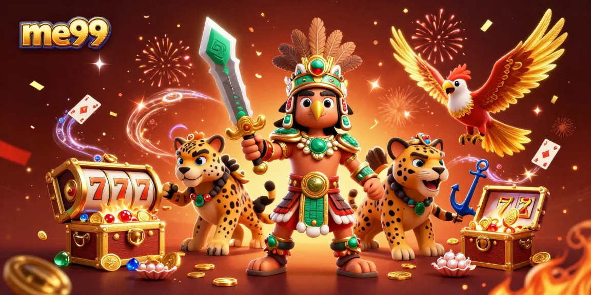 Experience thrilling wins at me99 with vivid characters and exciting casino elements in a lavish 3D scene.