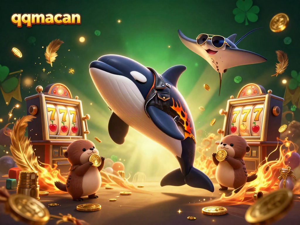 Experience thrilling gameplay at qqmacan with vibrant characters and dynamic slot symbols.