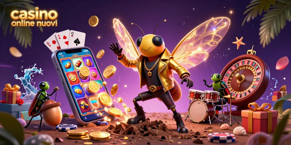 Scopri l'immagine vivace e colorata di un "casino online nuovi" con personaggi animati che interagiscono su giochi d'azzardo.