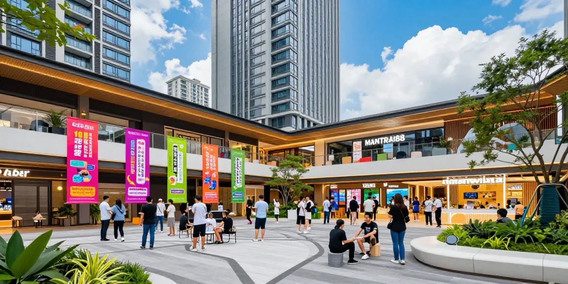 MANTRA88 modern commercial property with lively entertainment and social activities.