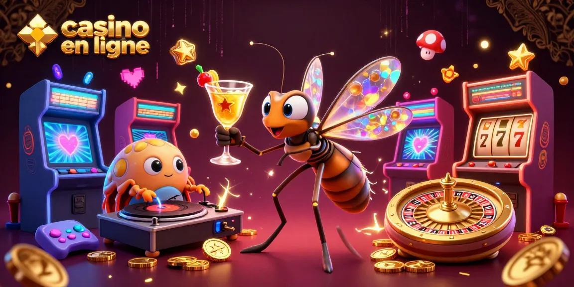 Profitez d'une expérience casino en ligne unique avec des personnages 3D colorés dans un décor lumineux.