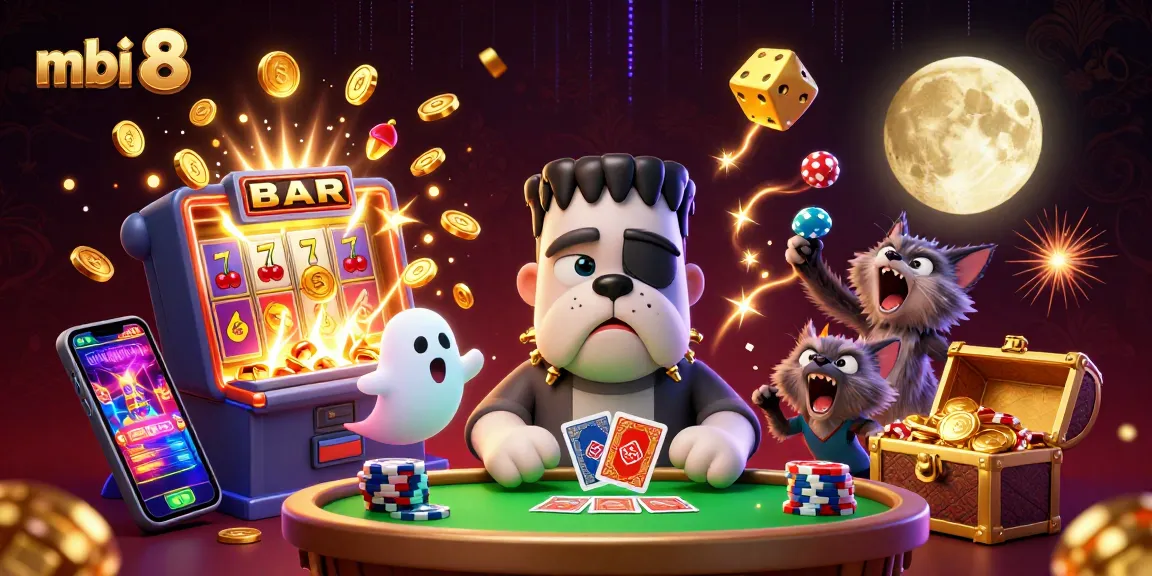 Experience thrilling gameplay at mbi 8 with vibrant casino elements and lively characters.