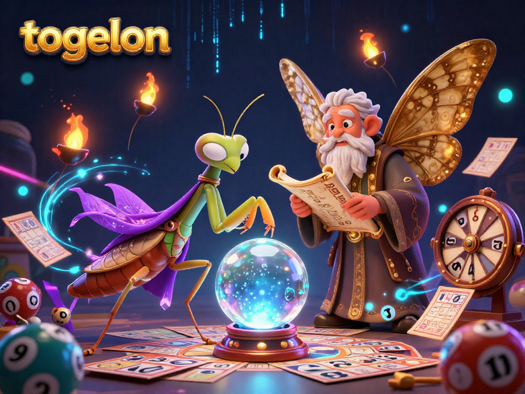 Experience togelon with vibrant lottery action in a captivating mystical scene featuring fortune tellers.