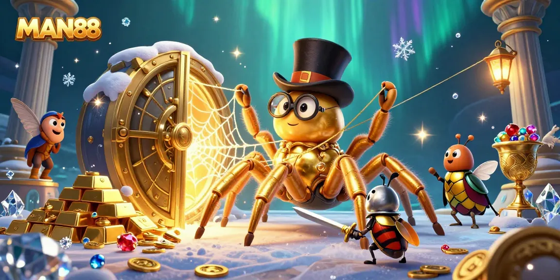 Engage in thrilling gameplay at MAN88 with vibrant casino elements and dynamic characters.