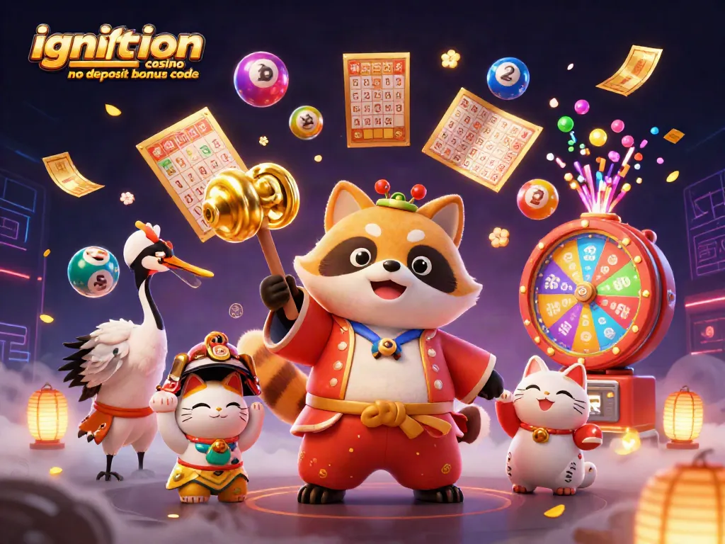 Play and win with the ignition casino no deposit bonus code in vibrant 3D illustration.