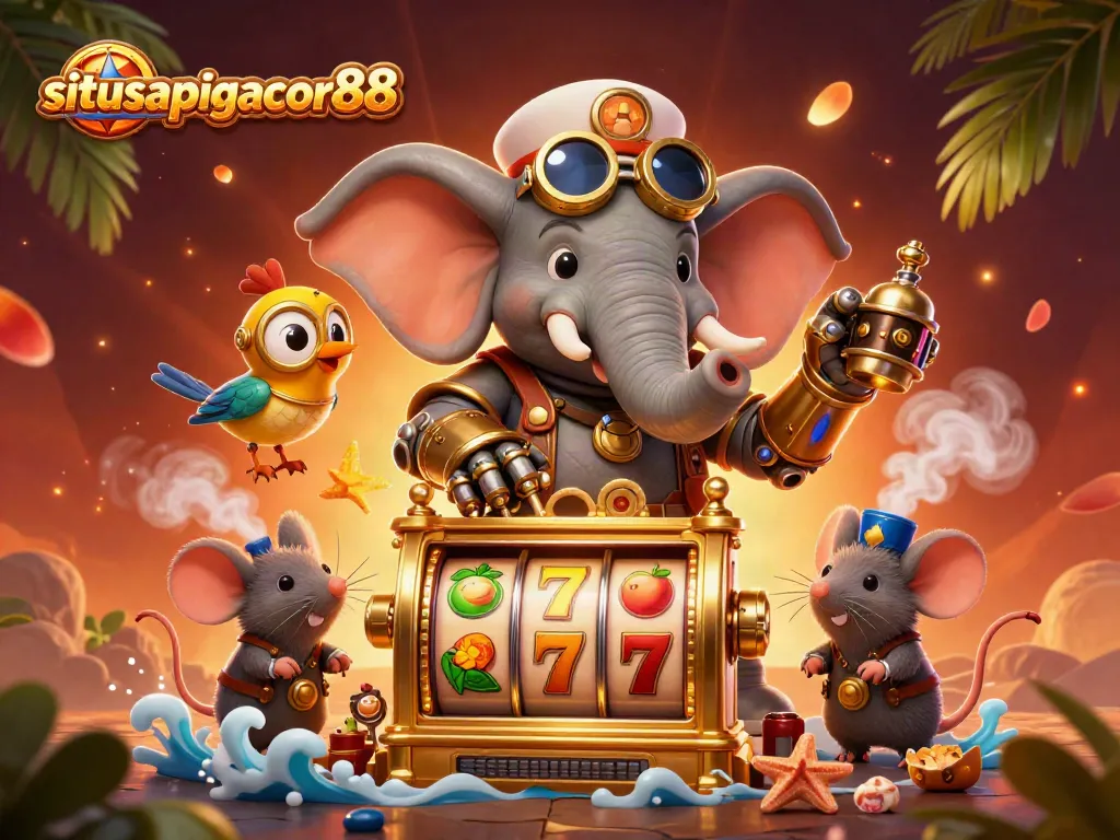 Experience dynamic spins and jackpots at situsapigacor88 with our vibrant steampunk slot scene.