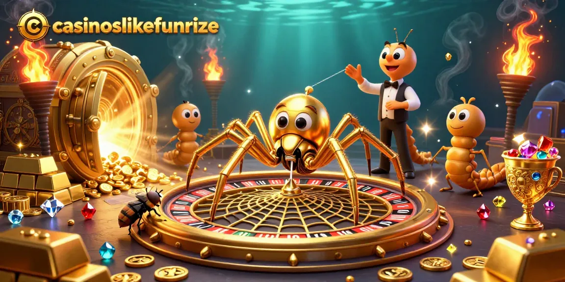 Experience thrilling gameplay at casinoslikefunrize with a roulette wheel and glittering prizes.