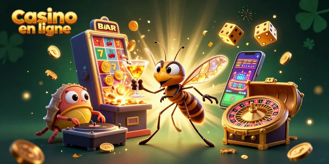 Découvrez le casino en ligne avec une scène animée et des personnages captivants.