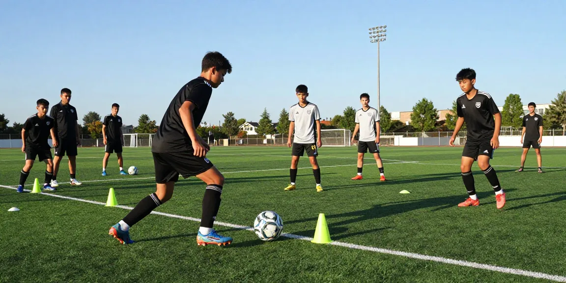 Best young centre-backs in FC 26 training with focus and teamwork on the field.