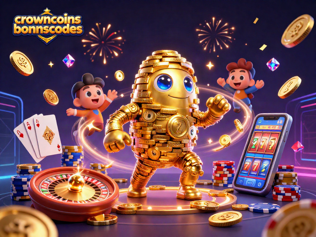 Crowncoinsbonuscodes offers thrilling gameplay with a dazzling golem, shimmering coins, and exciting rewards.