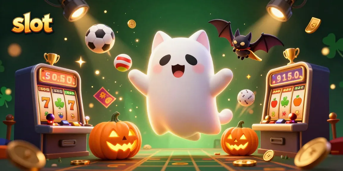 Experience thrilling slot gameplay in an engaging haunted casino scene featuring dynamic elements.