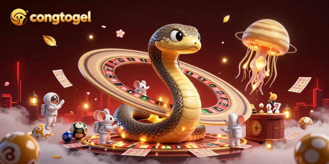 Win exciting lottery prizes with CongTogel's vibrant cosmic scene of betting fun and excitement.
