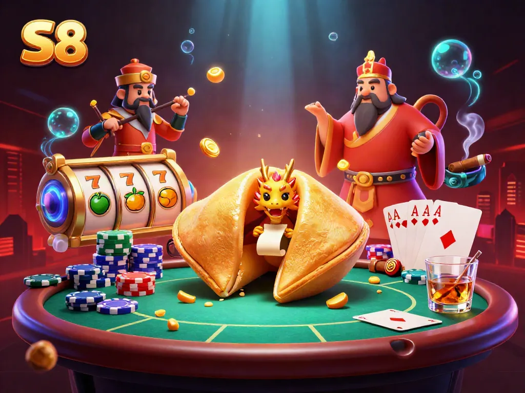 Engage with S8's exciting slot jackpots while enjoying vibrant casino elements.