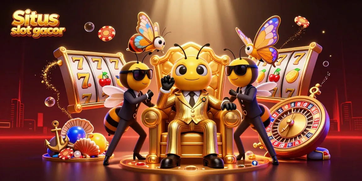 Spin the reels at Situs slot gacor with a vibrant casino scene packed with excitement and winnings.