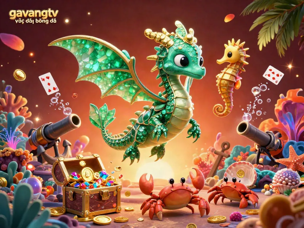 Experience the thrill of gavangtv trực tiếp bóng đá with vivid underwater treasures and dynamic sea creatures.