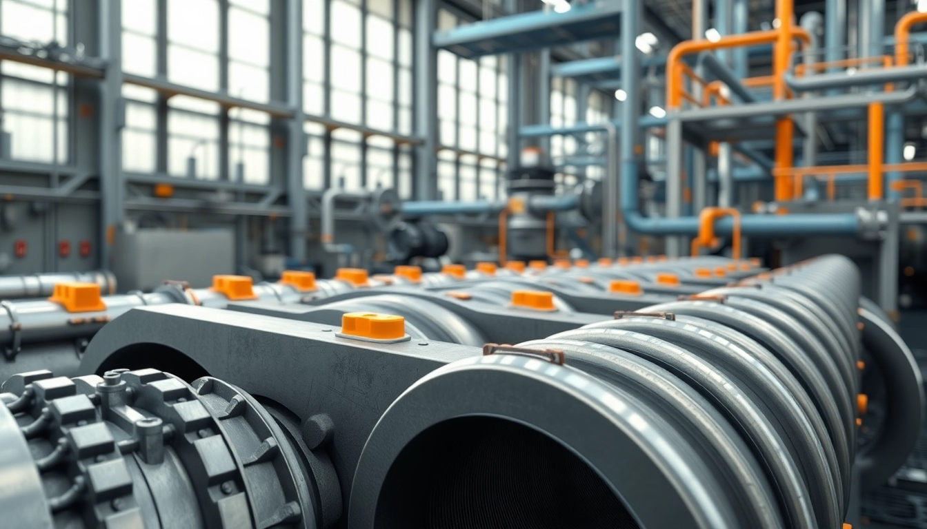 Illustration of Plant 3D spools generation depicting detailed spool models in an industrial setting.