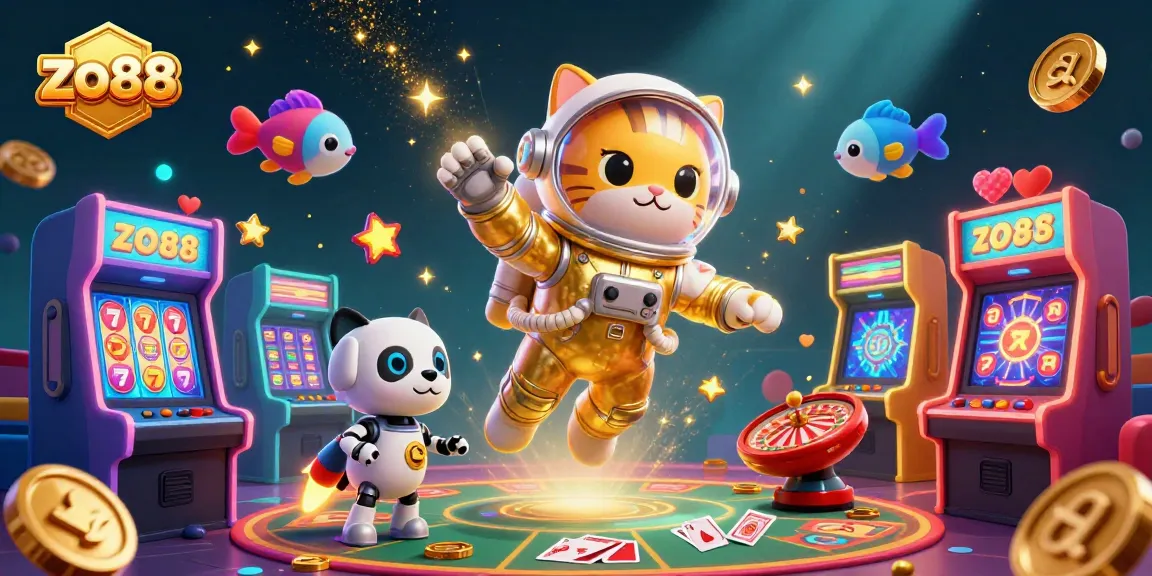 Play exciting slot games with zo88's colorful characters and vibrant casino elements.