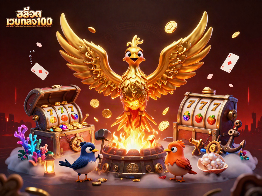 Engage with สล็อตเว็บตรง100 and experience thrilling slot adventures with a fiery phoenix
