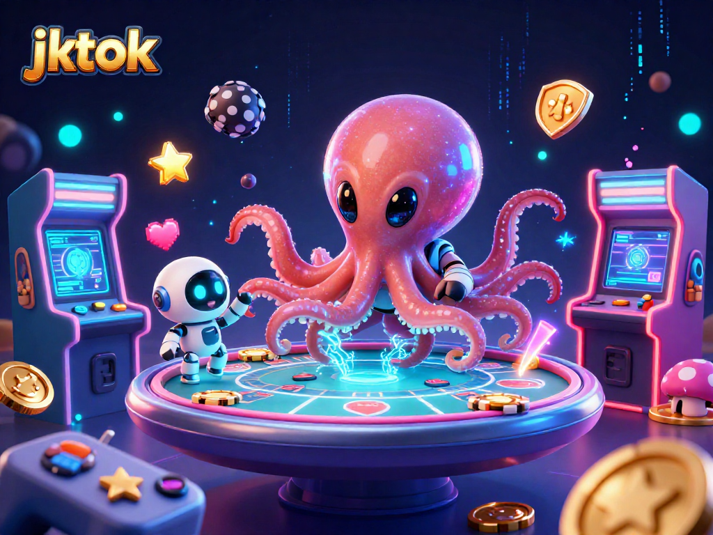 JKTOK mempersembahkan pengalaman bermain poker luar angkasa yang dinamis dengan karakter unik dan elemen kasino menawan.