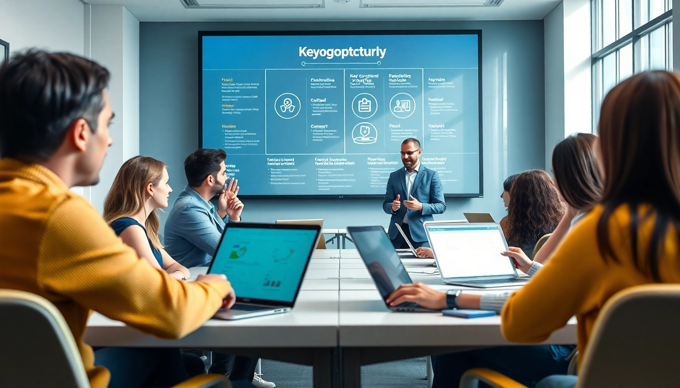 Strengthen skills through engaging security training in a modern classroom setting with interactive elements.