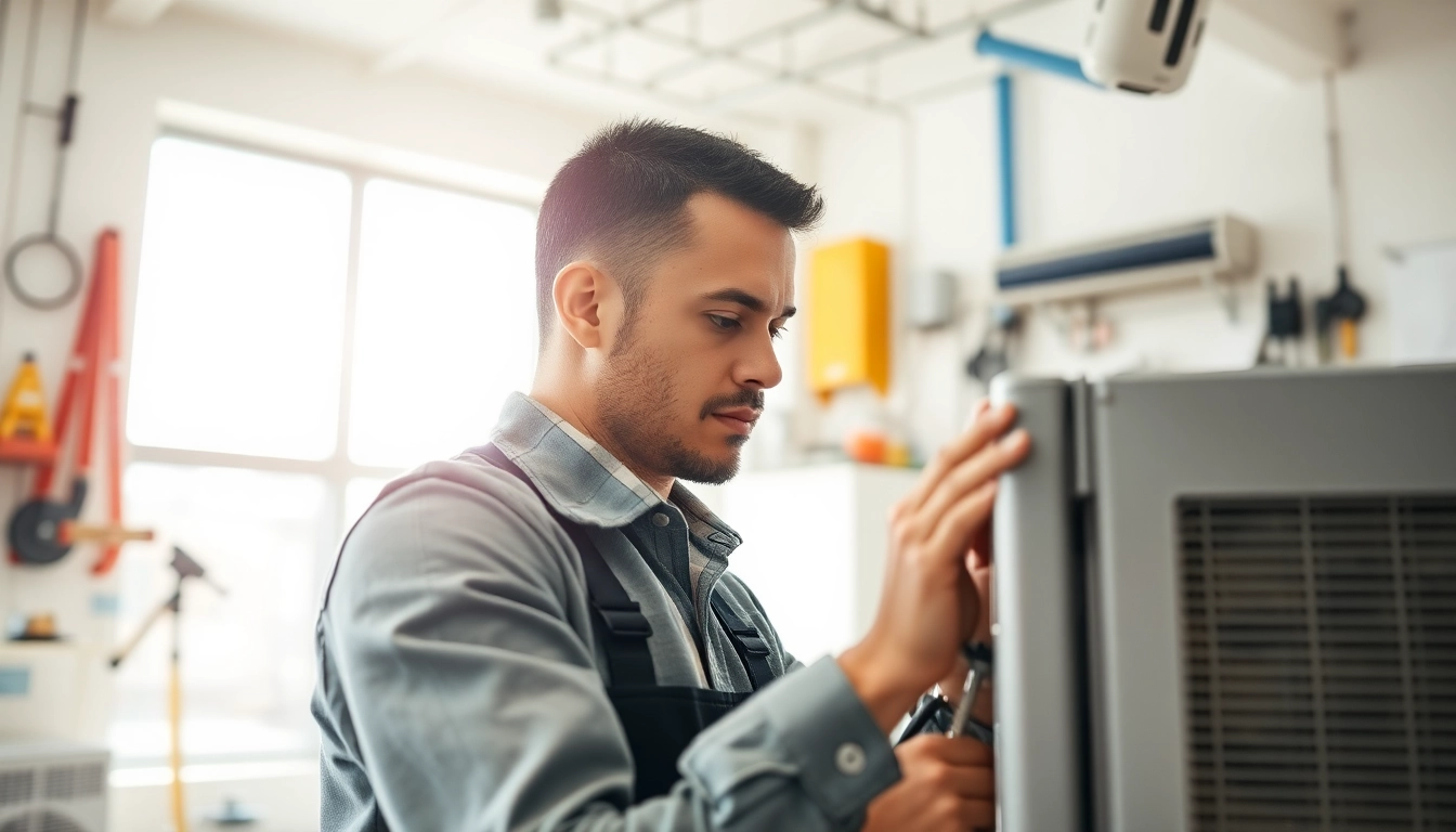 Expert technician conducting ac repair phoenix az in a well-lit workshop environment.